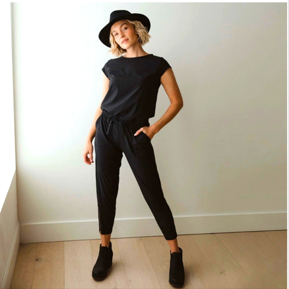 ALBION Black Jumpsuit, size S Petite, excellent condition!
